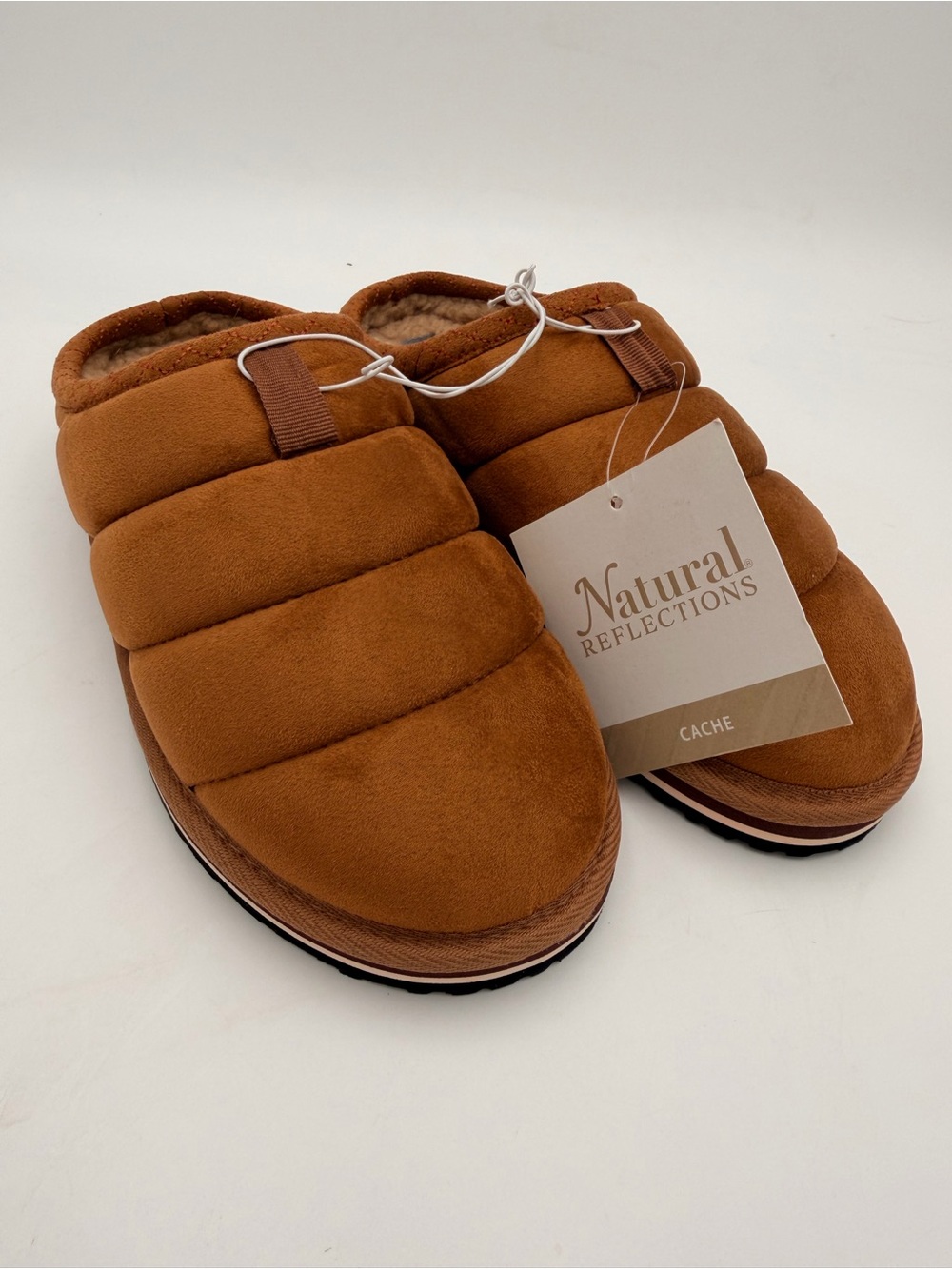 Natural Reflections Women’s Cache Slippers — Tan